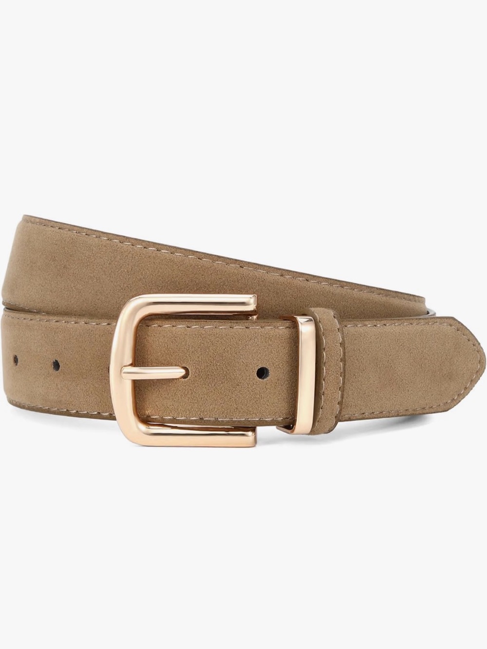 Women's Belt with Gold Buckle